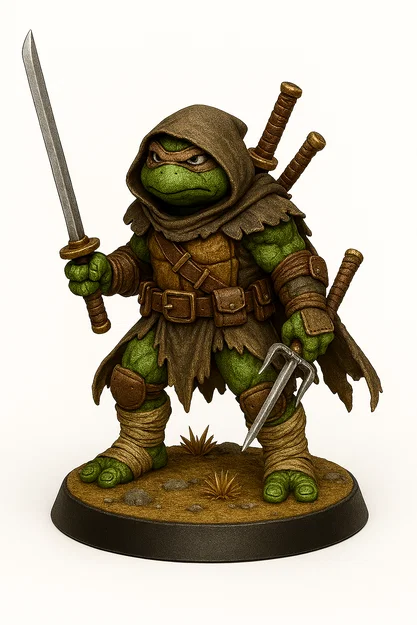 Bộ sưu tập mô hình 3D TMNT Ninja Rùa cho người sưu tầm - Image 13