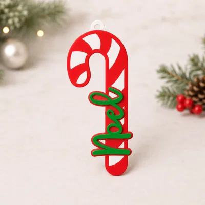Mẫu trang trí cây thông Noel hình gậy kẹo - File in 3D độc đáo