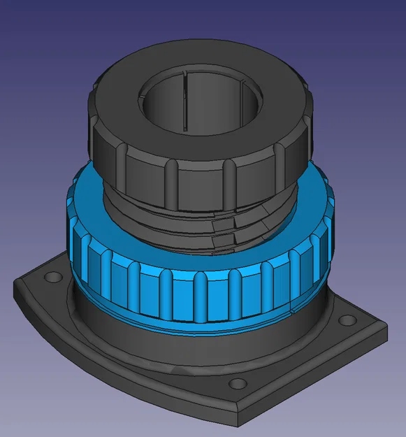 Bộ lấy nét xoắn không xoay (non-rotating helical focuser) dùng collet cho kính Hadley - Image 3