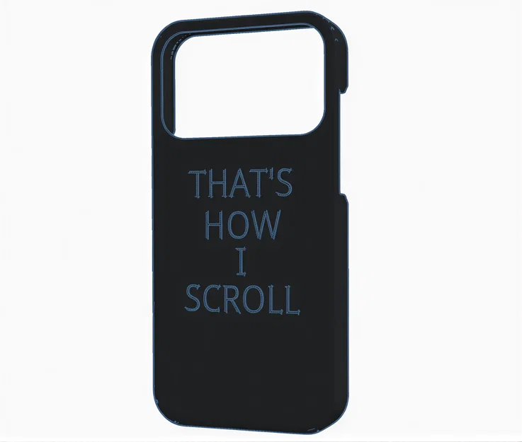Ốp lưng iPhone 17 Pro/Pro Max với thiết kế "That's how I scroll" - Image 1