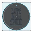 Đồng xu kỷ niệm Love is the Spirit - Quà tặng ý nghĩa từ in 3D - Thumbnail 2