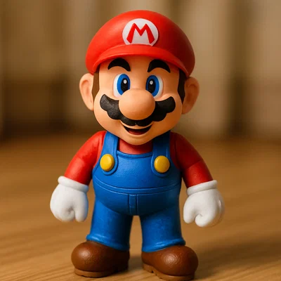 Tượng mô hình Mario 3D đáng yêu - File in 3D chi tiết chất lượng cao