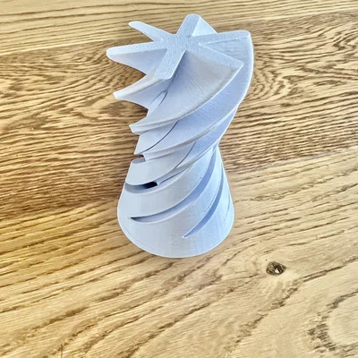 Mô hình đồ chơi hình nón xoắn ốc Passthrough Fidget - In 3D dễ dàng