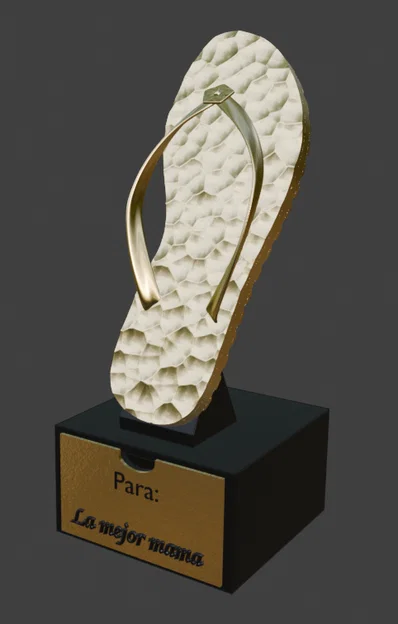 Cúp Dép Chancla Họa Tiết Voronoi (Chancla Trophy Voronoi) - Image 1