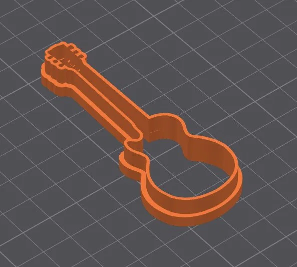 Khuôn cắt đất sét hình đàn guitar điện (Gibson Les Paul style) - Image 1