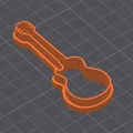 Khuôn cắt đất sét hình đàn guitar điện (Gibson Les Paul style) - Thumbnail 1