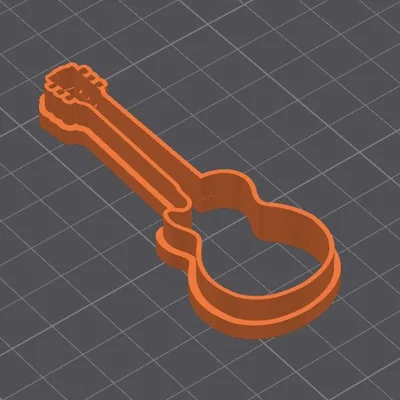 Khuôn cắt đất sét hình đàn guitar điện (Gibson Les Paul style)