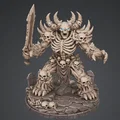 Bloodbound Realms – Undead – Ossuary Golem (Mô hình 3D Dark Fantasy STL) - Thumbnail 1