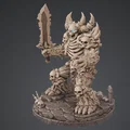 Bloodbound Realms – Undead – Ossuary Golem (Mô hình 3D Dark Fantasy STL) - Thumbnail 2