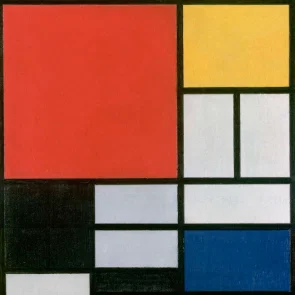 Mô hình tranh nghệ thuật trừu tượng Piet Mondriaan 3D
