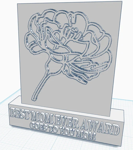 Mô hình 3D Mothers Day Plaque - Quà tặng ý nghĩa cho mẹ - Image 1