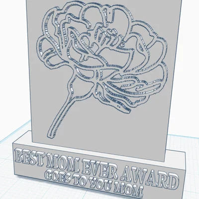 Mô hình 3D Mothers Day Plaque - Quà tặng ý nghĩa cho mẹ