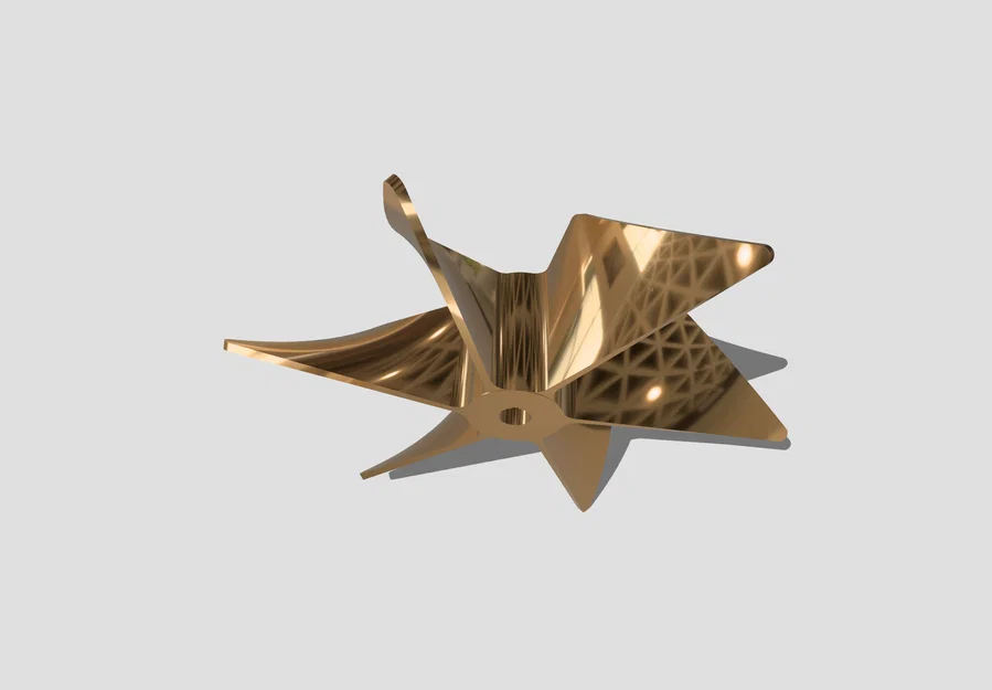 Mô hình chân vịt tàu thủy (Ship Propeller) 5 cánh in 3D cực đẹp - Image 1