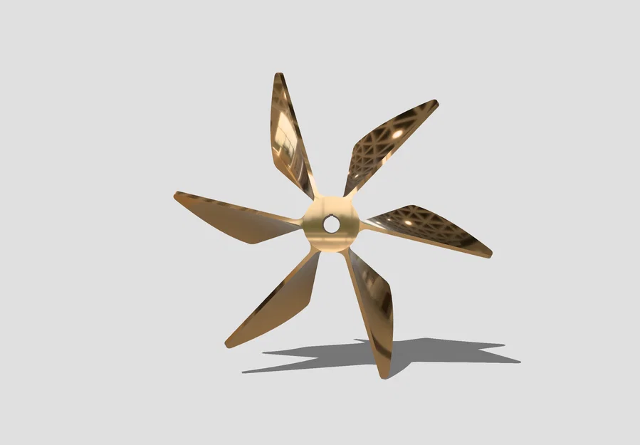 Mô hình chân vịt tàu thủy (Ship Propeller) 5 cánh in 3D cực đẹp - Image 2