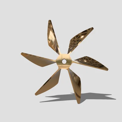 Mô hình chân vịt tàu thủy (Ship Propeller) 5 cánh in 3D cực đẹp