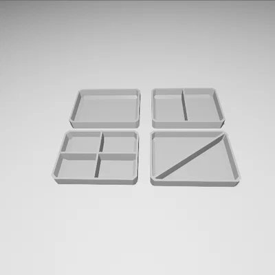 Khay Đựng Đồ Đa Năng 4 Kiểu (4 Variant Organizer Tray)