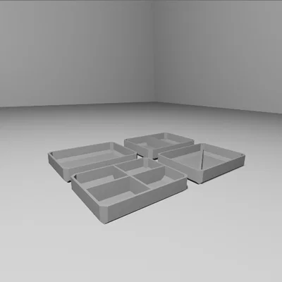 Khay Đựng Đồ Đa Năng 4 Kiểu (4 Variant Organizer Tray)