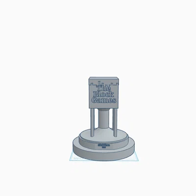 Mẫu Cúp Vinh Danh Người Chiến Thắng Block Games 2026 In 3D