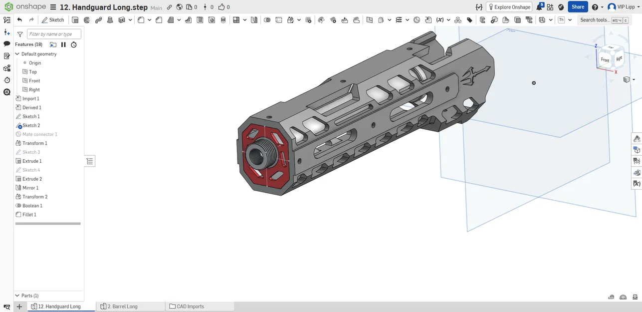 Ốp nòng súng 3D (Handguard) - Tăng độ ổn định cho nòng dài - Image 1