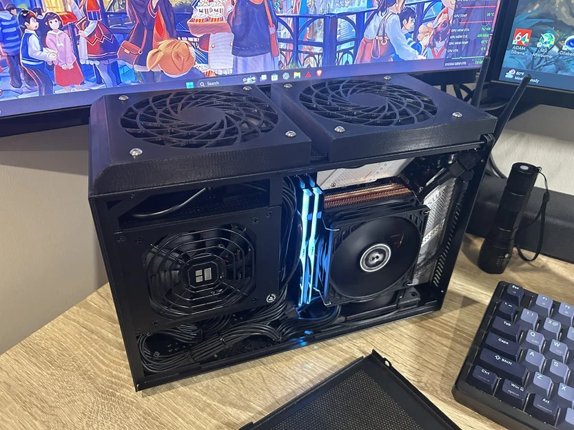 Bộ mod tản nhiệt TwinVortex Dual Fan cho case S300 - Image 1