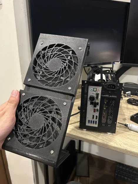 Bộ mod tản nhiệt TwinVortex Dual Fan cho case S300 - Image 4