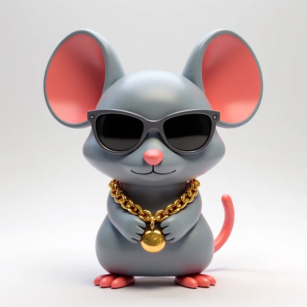 Mô hình chú chuột Cool Mouse cực chất cho dân mê in 3D - Image 1