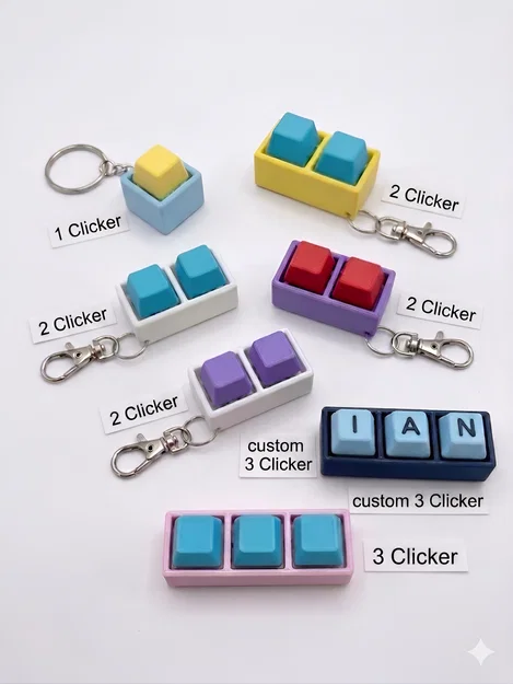 Đồ chơi Keyboard Clicker Fidget - Hỗ trợ custom keycap - Image 1