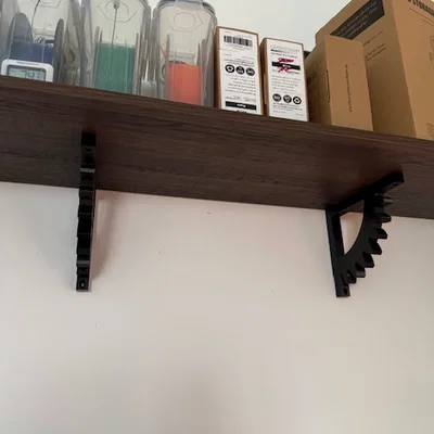 Giá đỡ kệ treo tường phong cách bánh răng (Self bracket)
