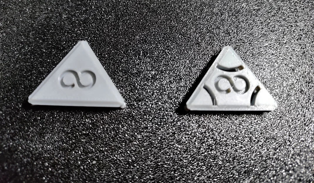 Miếng ốp khe thông gió biểu tượng vô cực cho nắp đầu in SE3D Elegoo Centauri Carbon 1 v2.0 - Image 2