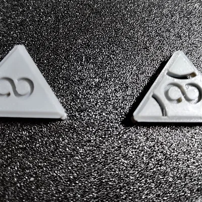 Miếng ốp khe thông gió biểu tượng vô cực cho nắp đầu in SE3D Elegoo Centauri Carbon 1 v2.0