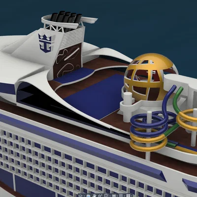 Mô hình tàu du lịch Royal Caribbean Mariner of the Seas 3D