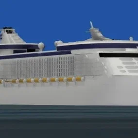Mô hình tàu du lịch Royal Caribbean Mariner of the Seas 3D
