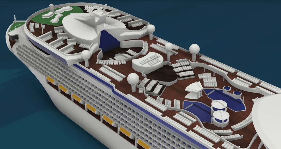 Mô hình tàu du lịch Royal Caribbean Mariner of the Seas 3D - Image 5