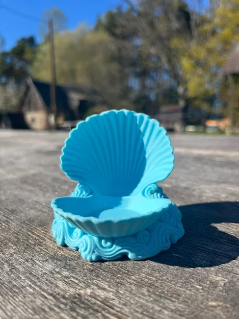 Khay đựng trang sức vỏ sò Trinket Shell in 3D độc đáo - Image 3