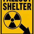Bảng hiệu Fallout Shelter trang trí phong cách in 3D - Thumbnail 2
