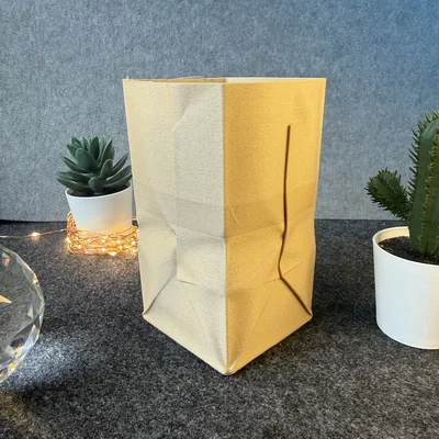 Mô hình túi giấy (Paper Bag) 3D - Đồ trang trí để bàn sáng tạo