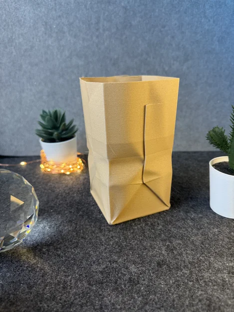Mô hình túi giấy (Paper Bag) 3D - Đồ trang trí để bàn sáng tạo - Image 2