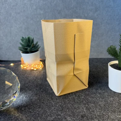 Mô hình túi giấy (Paper Bag) 3D - Đồ trang trí để bàn sáng tạo