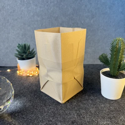 Mô hình túi giấy (Paper Bag) 3D - Đồ trang trí để bàn sáng tạo