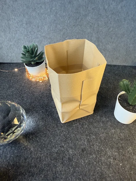 Mô hình túi giấy (Paper Bag) 3D - Đồ trang trí để bàn sáng tạo - Image 4