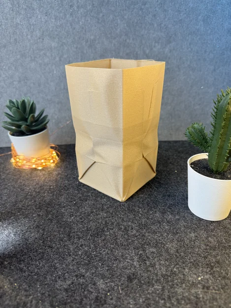Mô hình túi giấy (Paper Bag) 3D - Đồ trang trí để bàn sáng tạo - Image 5