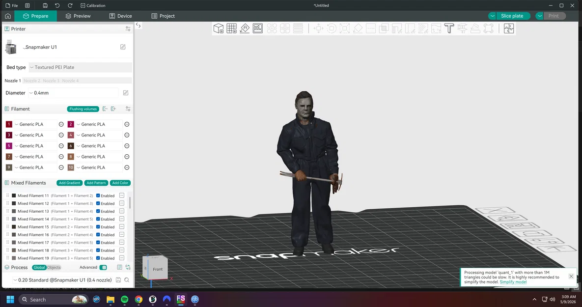 Mô hình 3D Michael Myers từ phim Halloween Kills cực chi tiết - Image 1