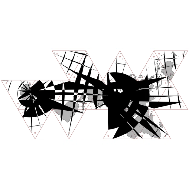 Dymaxion Globe Remix (Phép chiếu Fuller) trong in 3D - Image 1