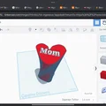 Mô hình 3D trái tim "I love you mom" làm quà tặng ý nghĩa - Thumbnail 3