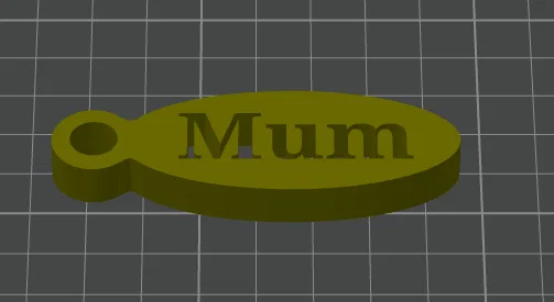 Mẫu in 3D móc khóa Mum quà tặng ý nghĩa cho mẹ - Image 1