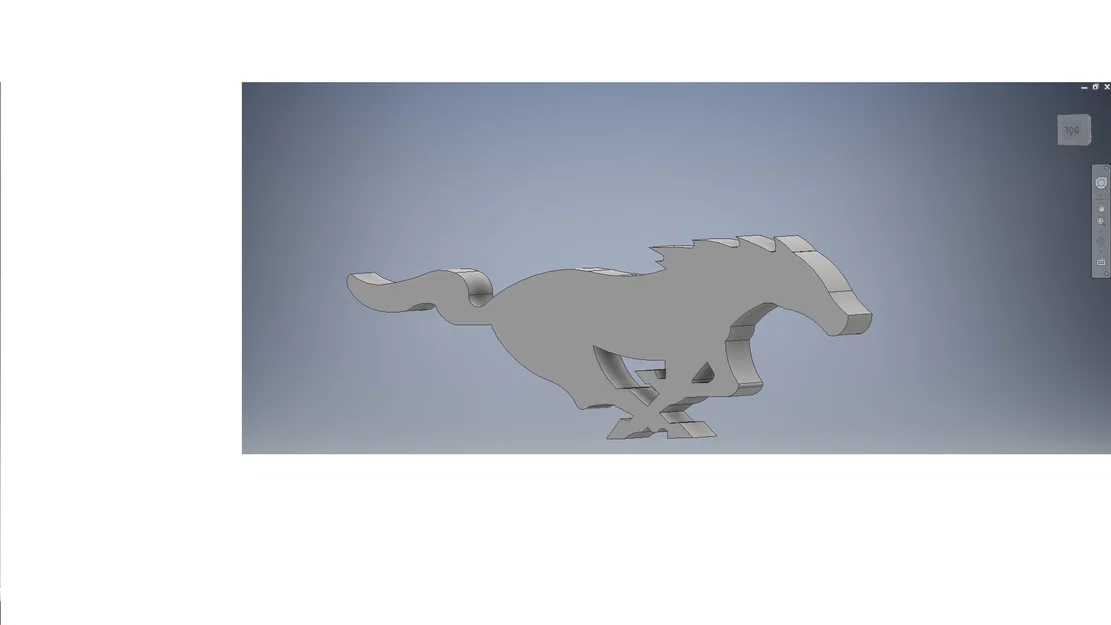 Mô hình logo Ford Mustang in 3D độc đáo cho người yêu xe - Image 1