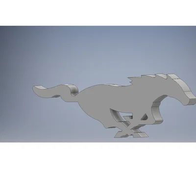 Mô hình logo Ford Mustang in 3D độc đáo cho người yêu xe