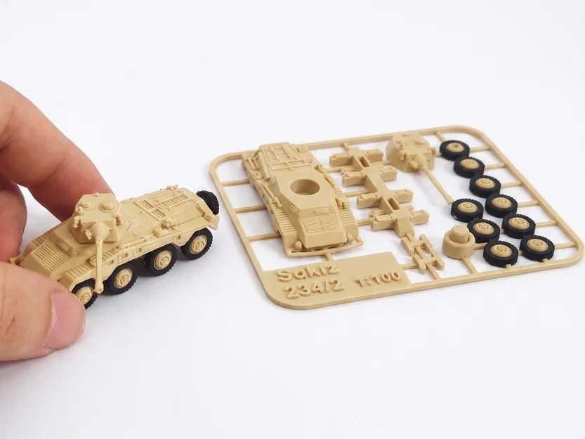 Mô hình Kit card xe bọc thép SdKfz 234/2 Puma - Image 1