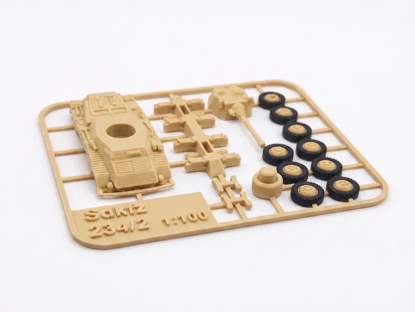 Mô hình Kit card xe bọc thép SdKfz 234/2 Puma - Image 2