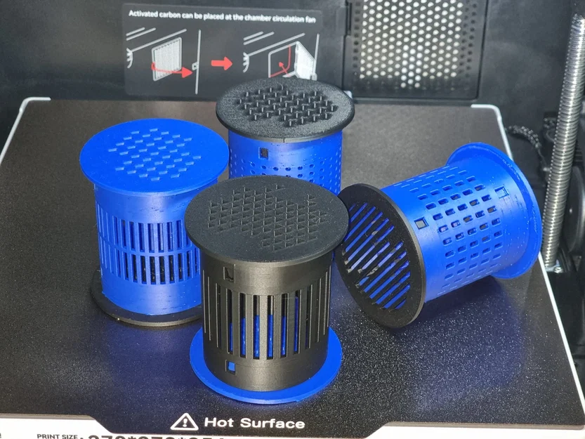 Bộ phận đựng hạt chống ẩm đặt giữa lõi cuộn nhựa in 3D - Image 2